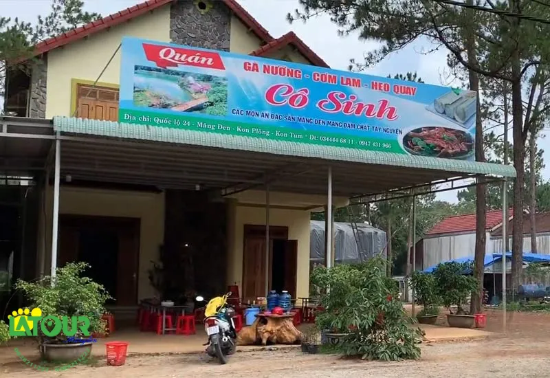 Gà nướng cơm lam Cô Sinh